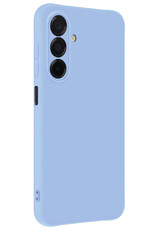 BASEY. BASEY. Samsung Galaxy A26 Hoesje Siliconen Met Screenprotector - Lichtblauw