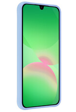 BASEY. BASEY. Samsung Galaxy A26 Hoesje Siliconen Met Screenprotector - Lichtblauw