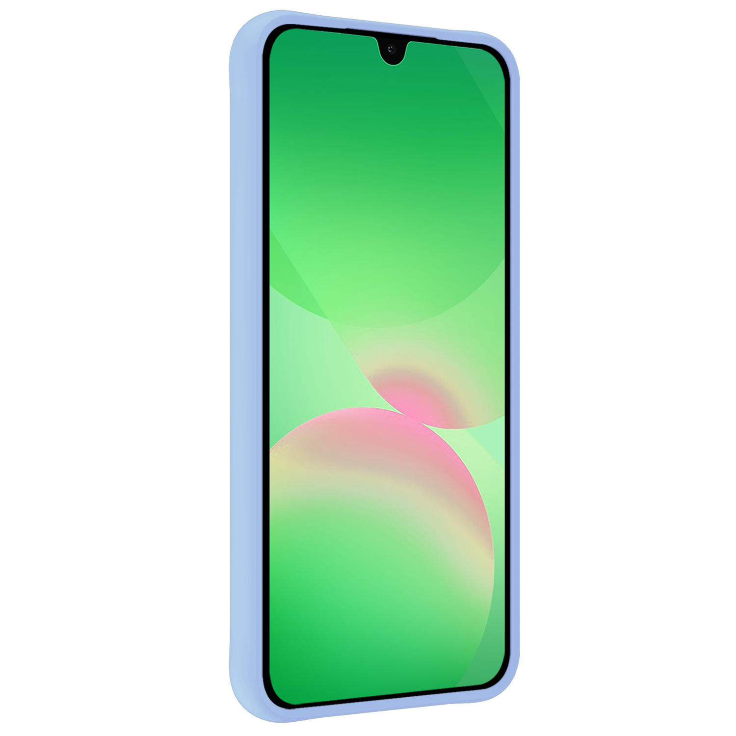 BASEY. BASEY. Samsung Galaxy A26 Hoesje Siliconen Met Screenprotector - Lichtblauw