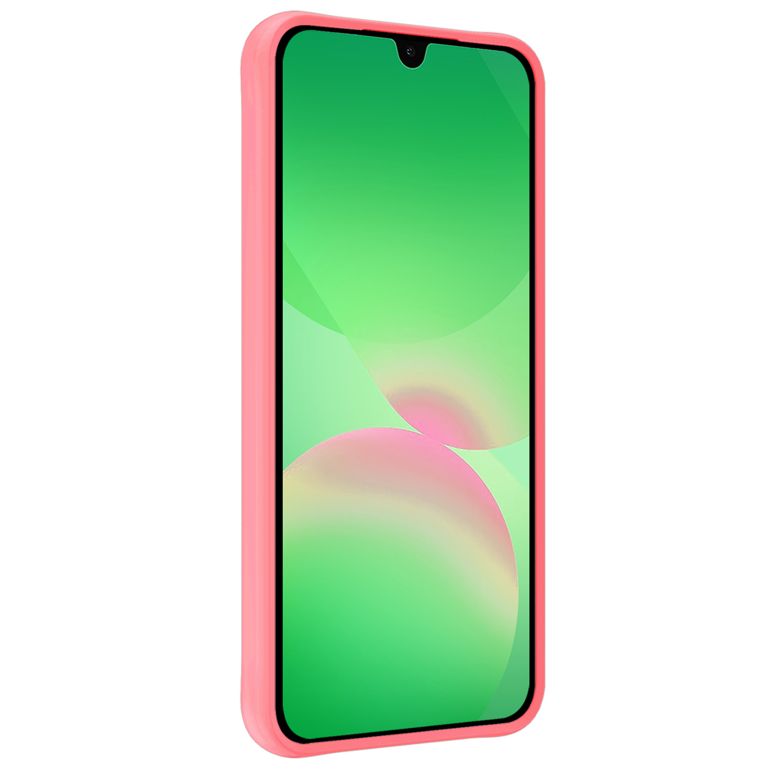 BASEY. BASEY. Samsung Galaxy A26 Hoesje Siliconen Met Screenprotector - Lichtroze