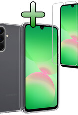 BASEY. BASEY. Samsung Galaxy A26 Hoesje Siliconen Met Screenprotector - Transparant