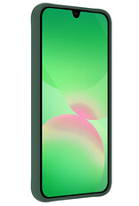 BASEY. BASEY. Samsung Galaxy A26 Hoesje Siliconen Met 2x Screenprotector - Donkergroen