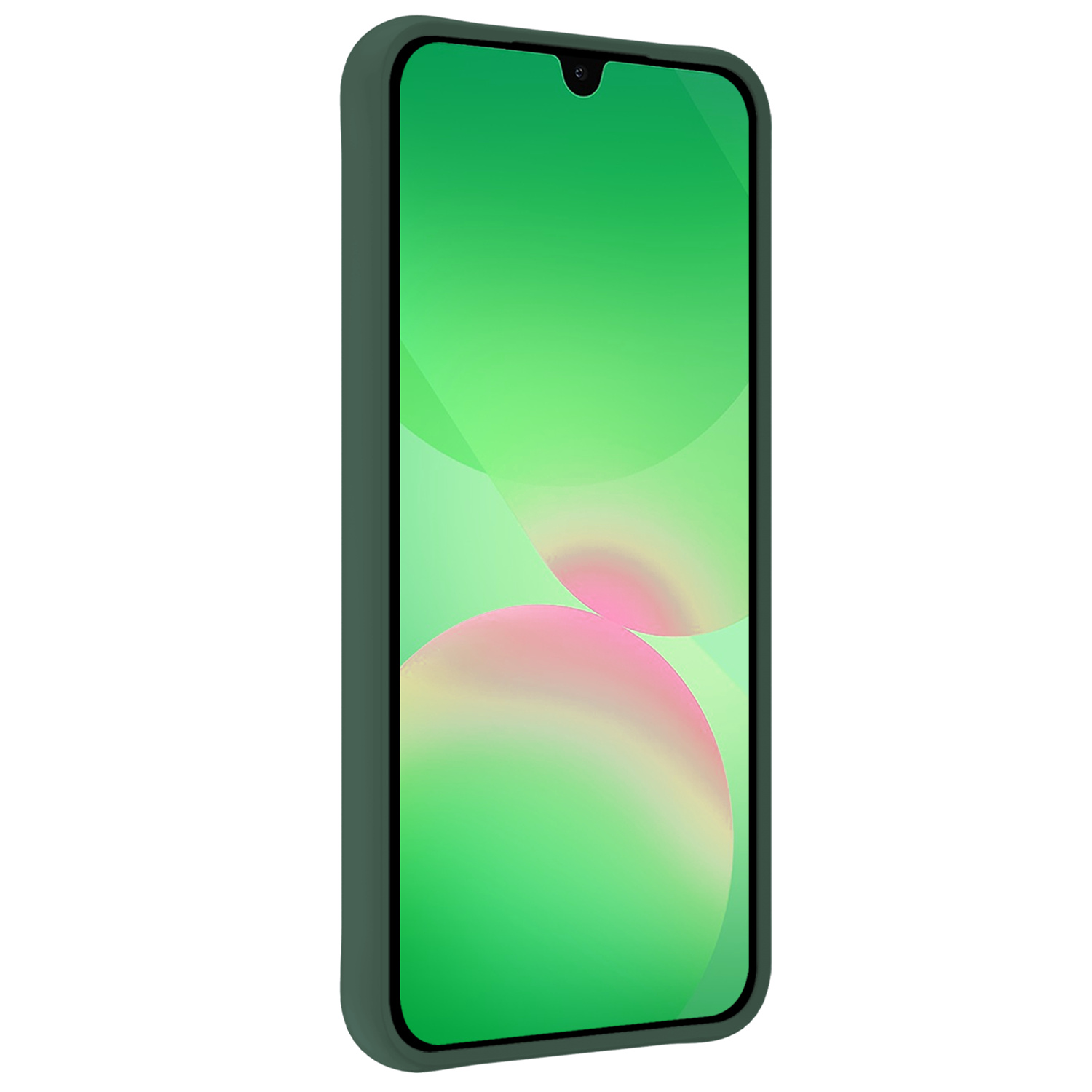 BASEY. BASEY. Samsung Galaxy A26 Hoesje Siliconen Met 2x Screenprotector - Donkergroen