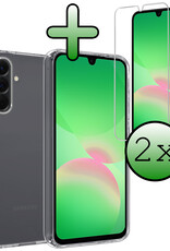 BASEY. BASEY. Samsung Galaxy A26 Hoesje Siliconen Met 2x Screenprotector - Transparant