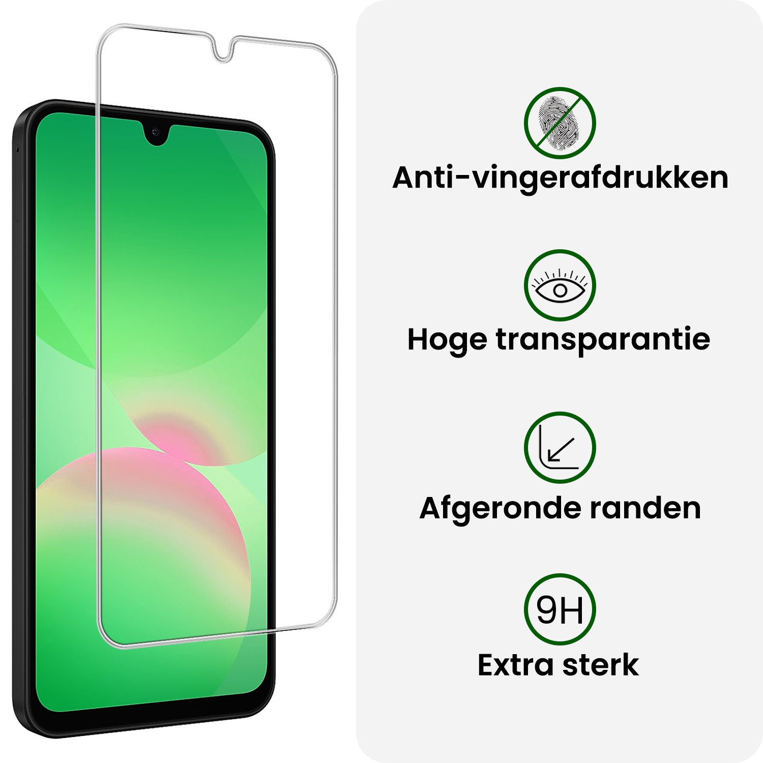 BASEY. BASEY. Samsung Galaxy A26 Hoesje Siliconen Met 2x Screenprotector - Transparant