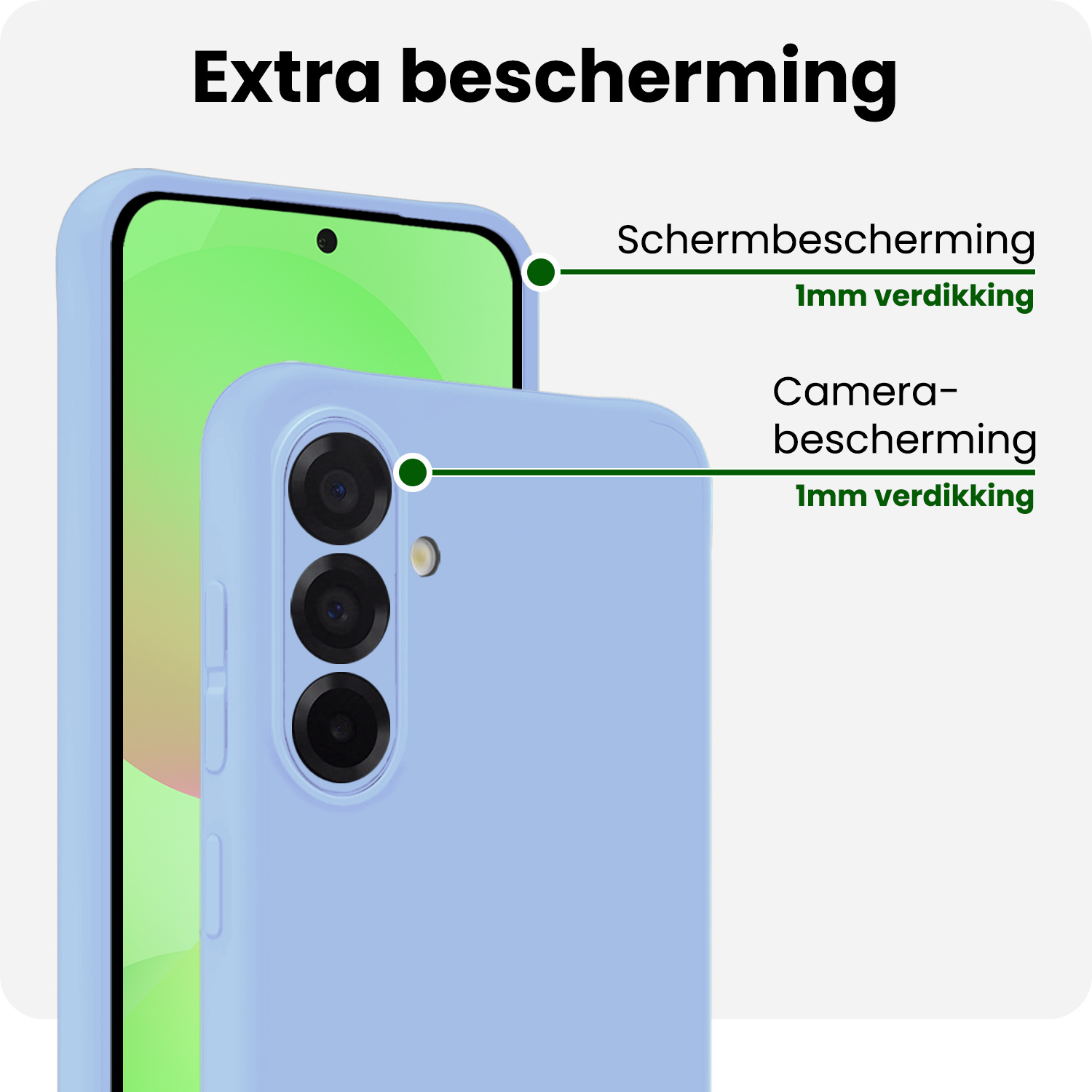 BASEY. BASEY. Samsung Galaxy A36 Hoesje Siliconen - Lichtblauw