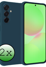 BASEY. BASEY. Samsung Galaxy A36 Hoesje Siliconen - Donkerblauw - 2 PACK