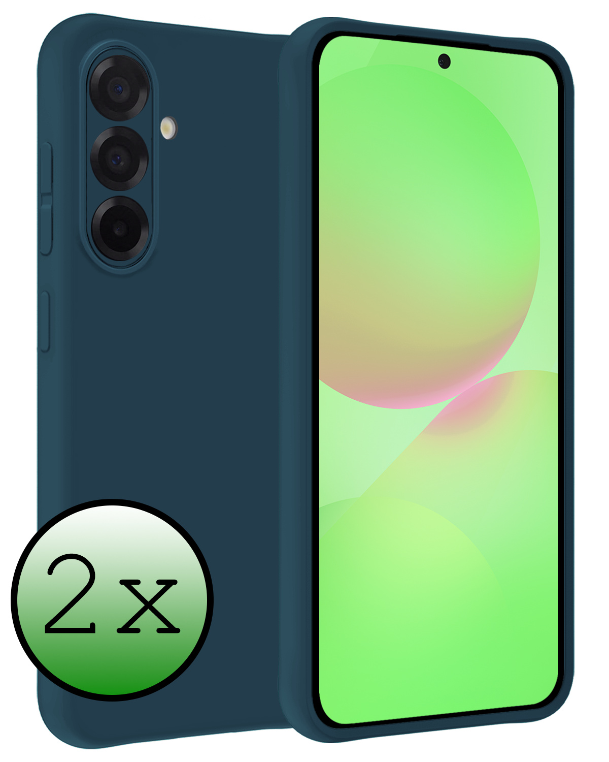 BASEY. BASEY. Samsung Galaxy A36 Hoesje Siliconen - Donkerblauw - 2 PACK