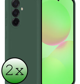 BASEY. BASEY. Samsung Galaxy A36 Hoesje Siliconen - Donkergroen - 2 PACK