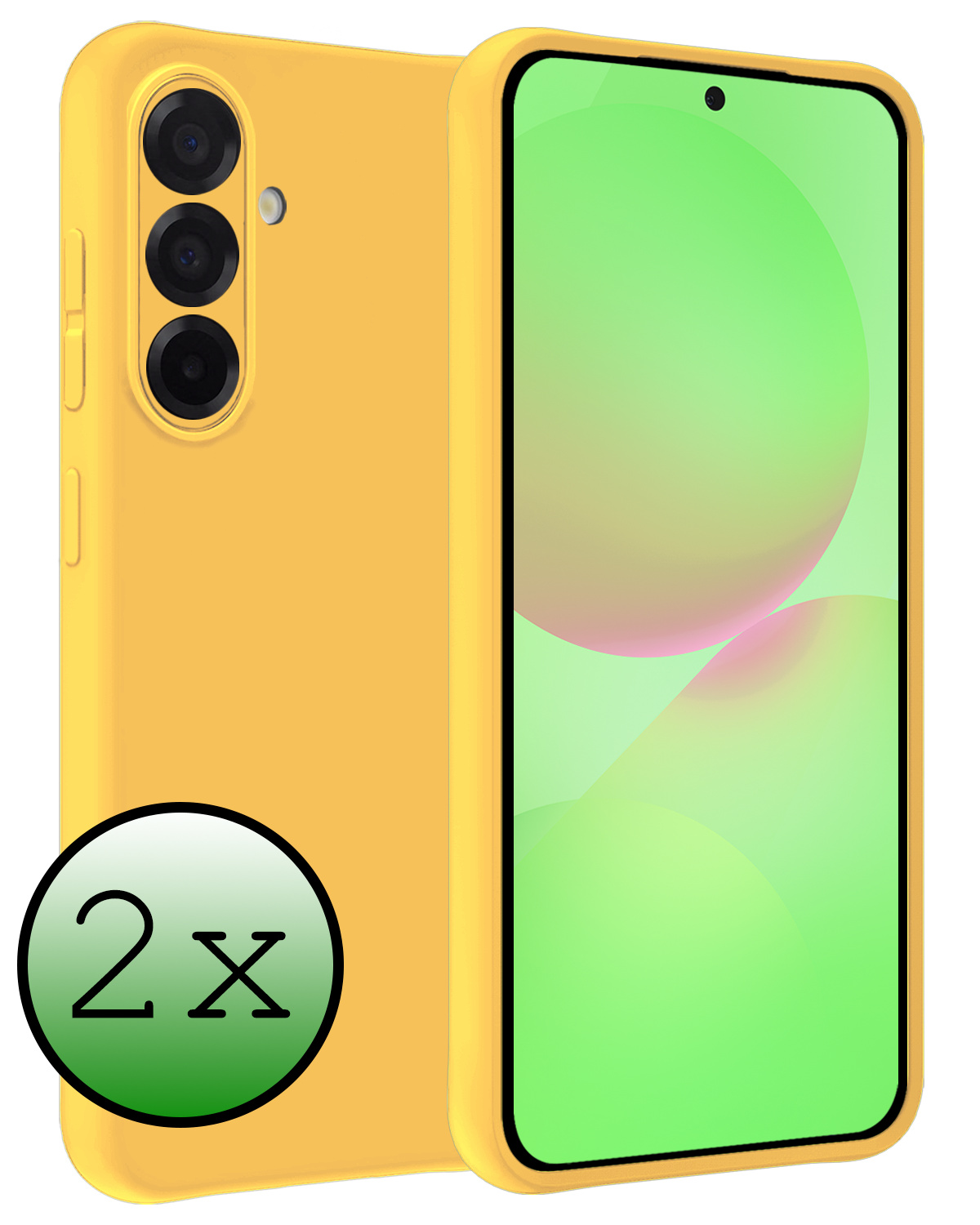 BASEY. BASEY. Samsung Galaxy A36 Hoesje Siliconen - Geel - 2 PACK