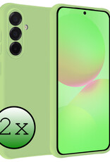 BASEY. BASEY. Samsung Galaxy A36 Hoesje Siliconen - Groen - 2 PACK