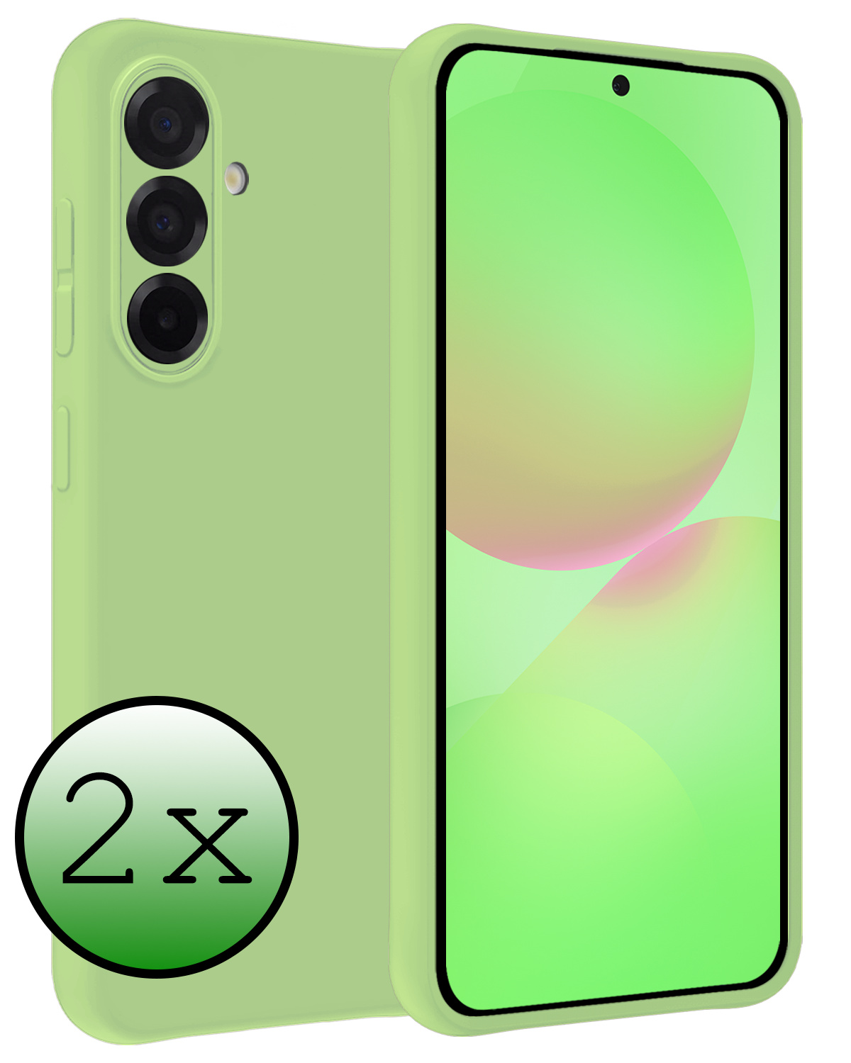 BASEY. BASEY. Samsung Galaxy A36 Hoesje Siliconen - Groen - 2 PACK