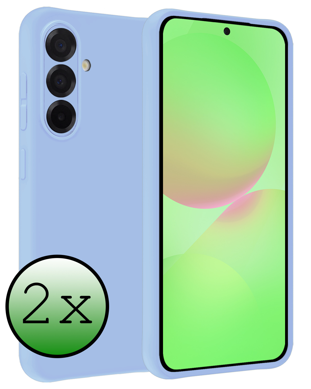 BASEY. BASEY. Samsung Galaxy A36 Hoesje Siliconen - Lichtblauw - 2 PACK