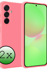 BASEY. BASEY. Samsung Galaxy A36 Hoesje Siliconen - Lichtroze - 2 PACK