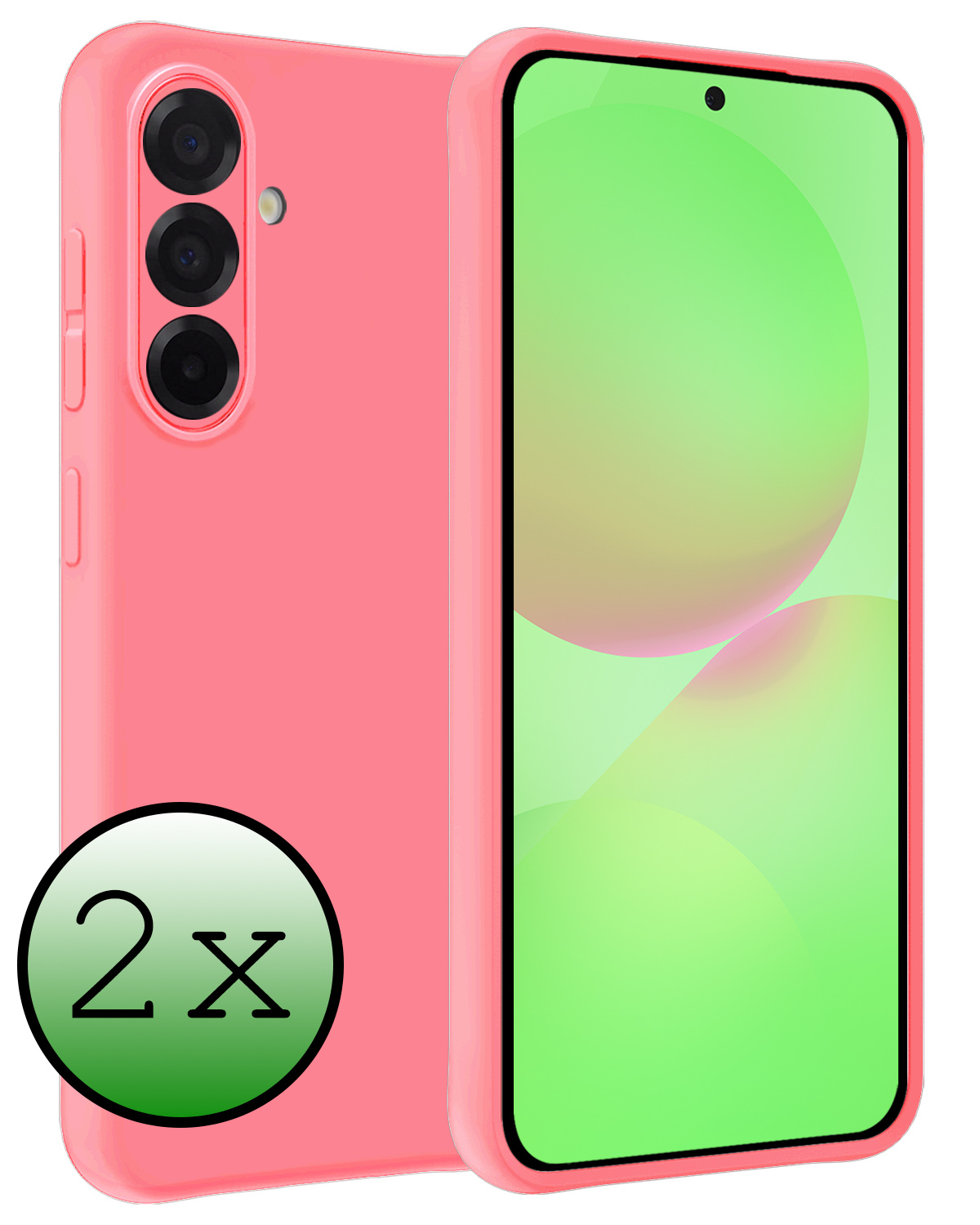 BASEY. BASEY. Samsung Galaxy A36 Hoesje Siliconen - Lichtroze - 2 PACK