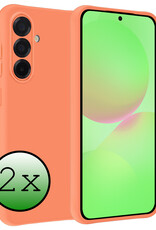 BASEY. BASEY. Samsung Galaxy A36 Hoesje Siliconen - Perzik - 2 PACK