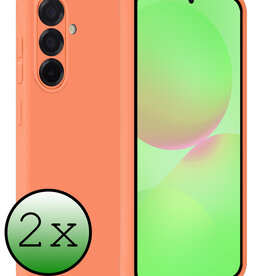 BASEY. BASEY. Samsung Galaxy A36 Hoesje Siliconen - Perzik - 2 PACK