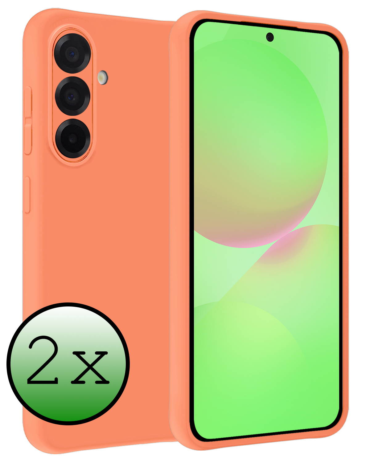 BASEY. BASEY. Samsung Galaxy A36 Hoesje Siliconen - Perzik - 2 PACK