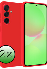 BASEY. BASEY. Samsung Galaxy A36 Hoesje Siliconen - Rood - 2 PACK