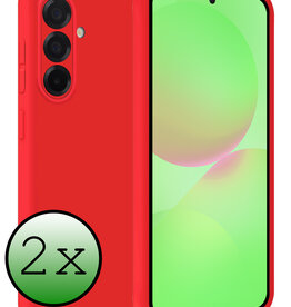 BASEY. BASEY. Samsung Galaxy A36 Hoesje Siliconen - Rood - 2 PACK