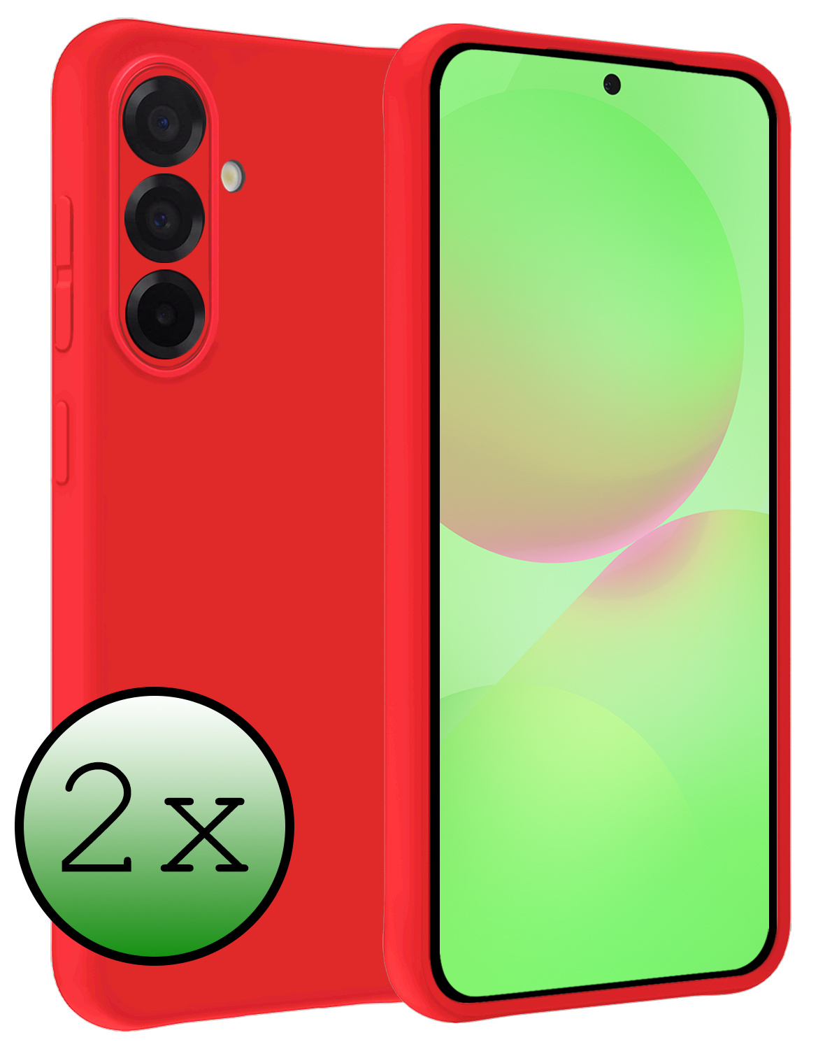 BASEY. BASEY. Samsung Galaxy A36 Hoesje Siliconen - Rood - 2 PACK