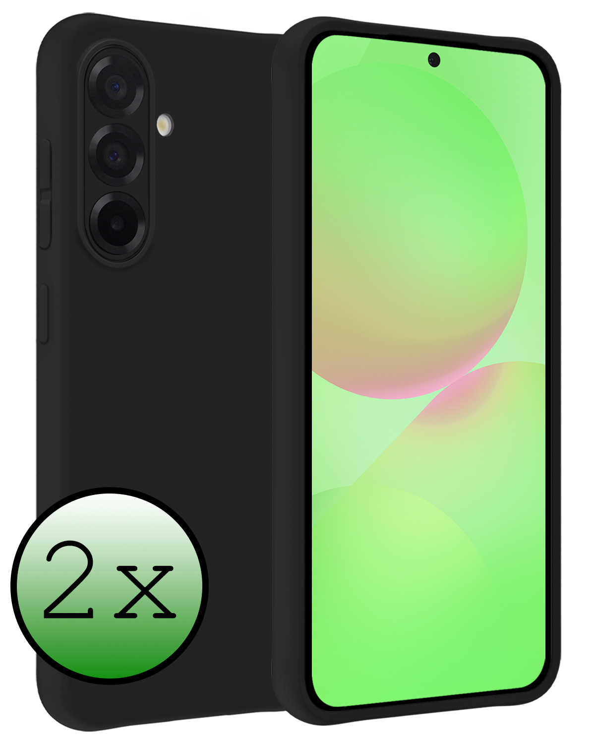 BASEY. BASEY. Samsung Galaxy A36 Hoesje Siliconen - Zwart - 2 PACK