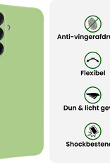 BASEY. BASEY. Samsung Galaxy A36 Hoesje Siliconen Met Screenprotector - Groen