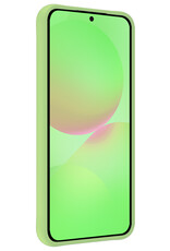BASEY. BASEY. Samsung Galaxy A36 Hoesje Siliconen Met Screenprotector - Groen