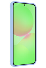 BASEY. BASEY. Samsung Galaxy A36 Hoesje Siliconen Met Screenprotector - Lichtblauw