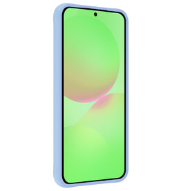BASEY. BASEY. Samsung Galaxy A36 Hoesje Siliconen Met Screenprotector - Lichtblauw