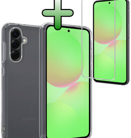 BASEY. BASEY. Samsung Galaxy A36 Hoesje Siliconen Met Screenprotector - Transparant