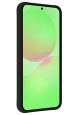 BASEY. BASEY. Samsung Galaxy A36 Hoesje Siliconen Met Screenprotector - Zwart