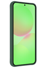 BASEY. BASEY. Samsung Galaxy A36 Hoesje Siliconen Met 2x Screenprotector - Donkergroen