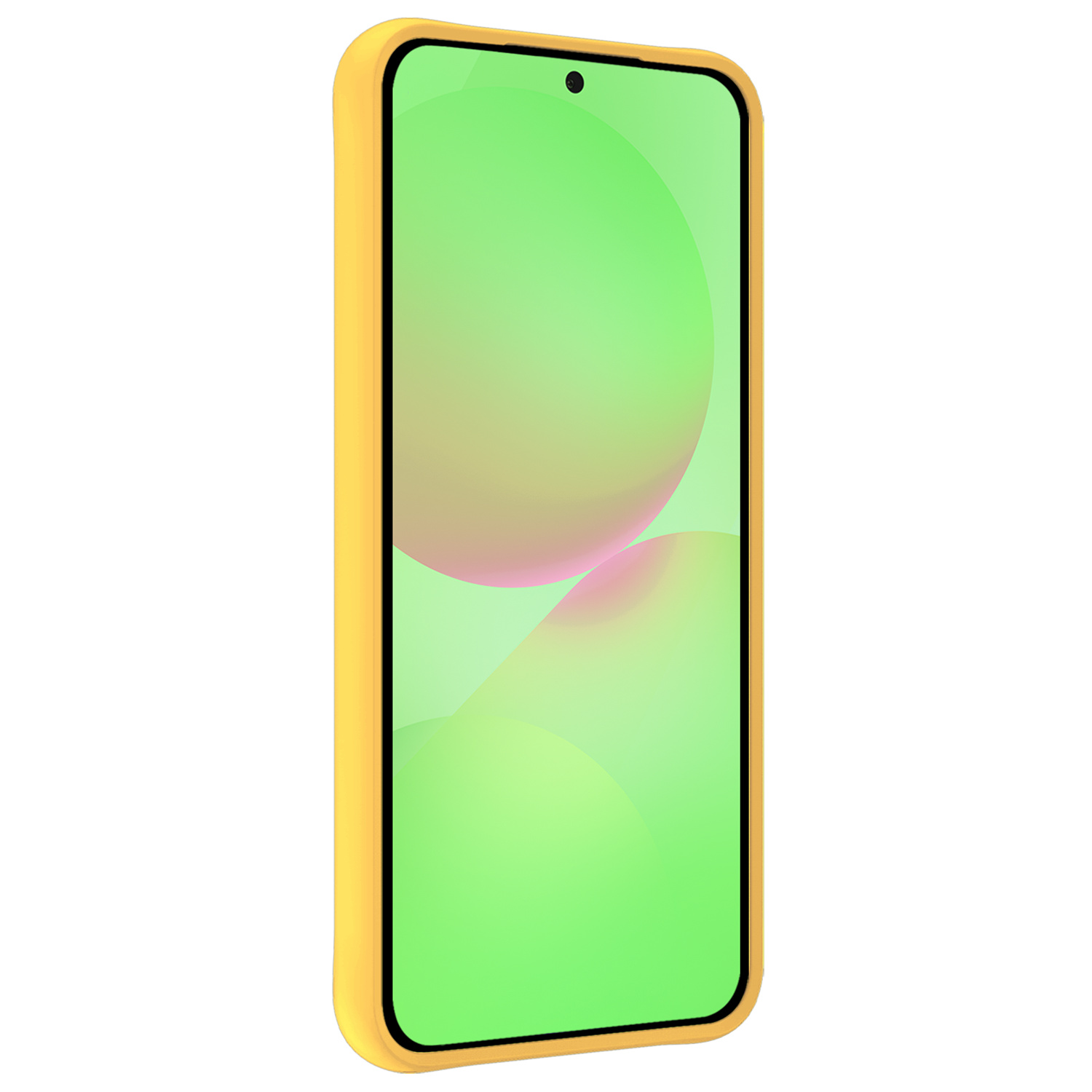 BASEY. BASEY. Samsung Galaxy A36 Hoesje Siliconen Met 2x Screenprotector - Geel