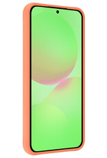 BASEY. BASEY. Samsung Galaxy A36 Hoesje Siliconen Met 2x Screenprotector - Perzik