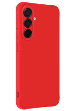 BASEY. BASEY. Samsung Galaxy A36 Hoesje Siliconen Met 2x Screenprotector - Rood