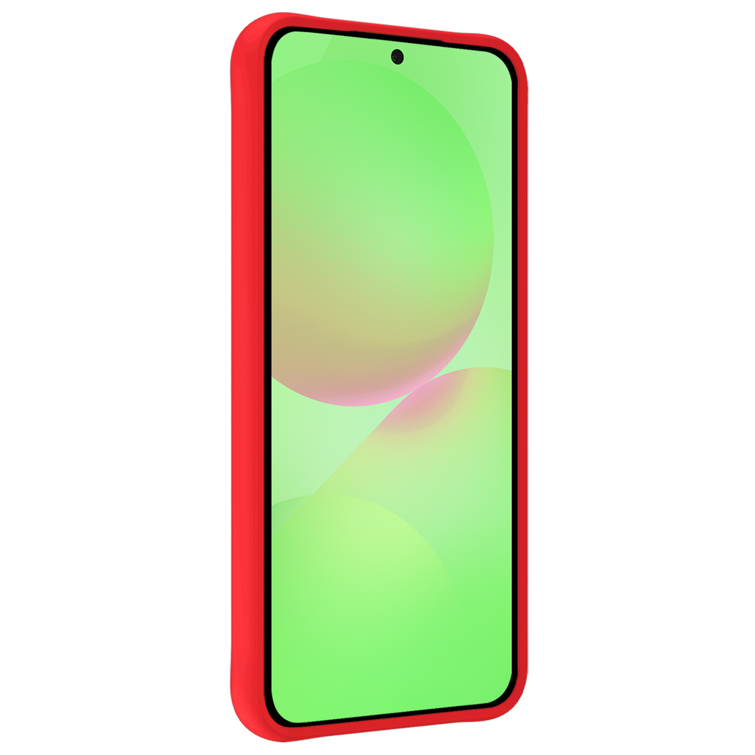 BASEY. BASEY. Samsung Galaxy A36 Hoesje Siliconen Met 2x Screenprotector - Rood