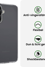 BASEY. BASEY. Samsung Galaxy A36 Hoesje Siliconen Met 2x Screenprotector - Transparant