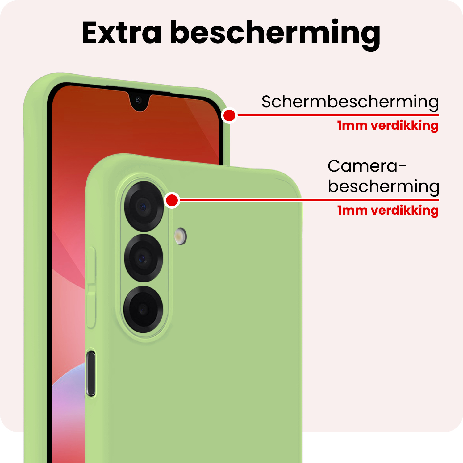 NoXx NoXx Samsung Galaxy A26 Hoesje Siliconen - Groen