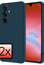 NoXx NoXx Samsung Galaxy A26 Hoesje Siliconen - Donkerblauw - 2 PACK
