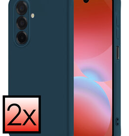 NoXx NoXx Samsung Galaxy A26 Hoesje Siliconen - Donkerblauw - 2 PACK