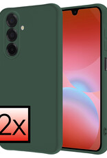 NoXx NoXx Samsung Galaxy A26 Hoesje Siliconen - Donkergroen - 2 PACK