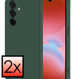 NoXx NoXx Samsung Galaxy A26 Hoesje Siliconen - Donkergroen - 2 PACK