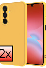 NoXx NoXx Samsung Galaxy A26 Hoesje Siliconen - Geel - 2 PACK