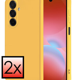 NoXx NoXx Samsung Galaxy A26 Hoesje Siliconen - Geel - 2 PACK