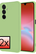 NoXx NoXx Samsung Galaxy A26 Hoesje Siliconen - Groen - 2 PACK