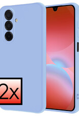 NoXx NoXx Samsung Galaxy A26 Hoesje Siliconen - Lichtblauw - 2 PACK