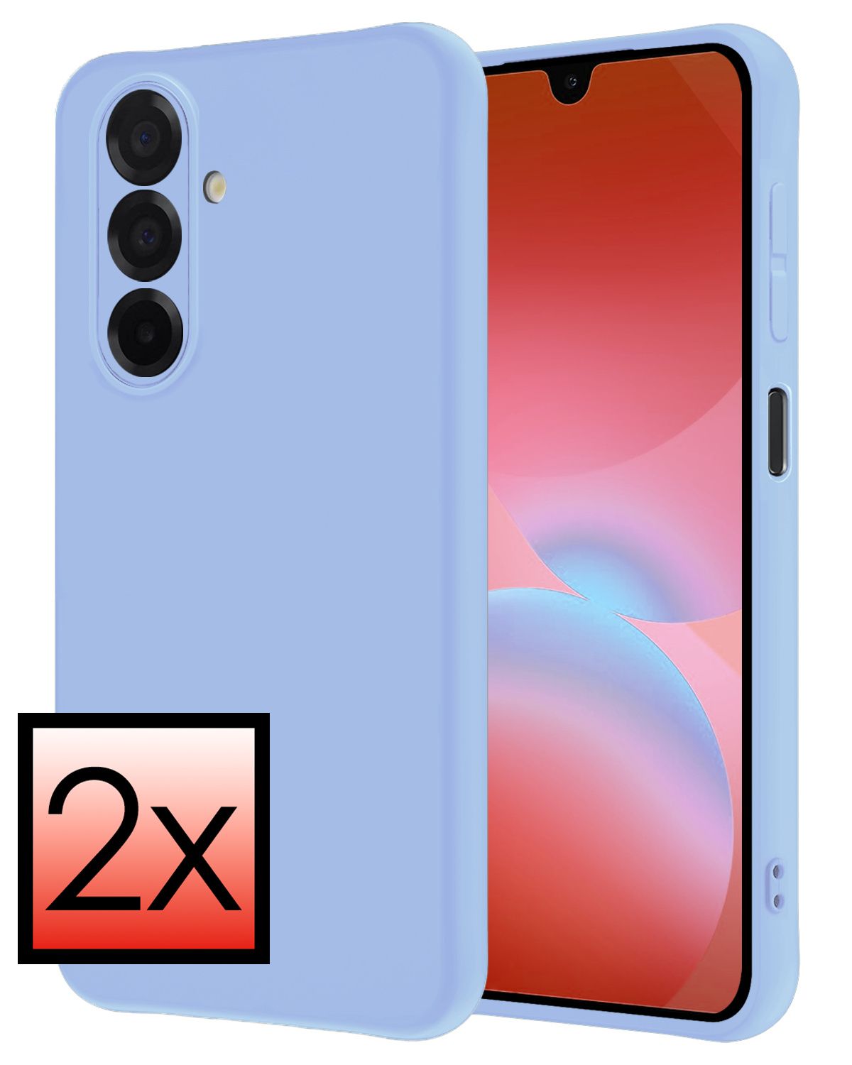 NoXx NoXx Samsung Galaxy A26 Hoesje Siliconen - Lichtblauw - 2 PACK