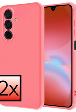NoXx NoXx Samsung Galaxy A26 Hoesje Siliconen - Lichtroze - 2 PACK