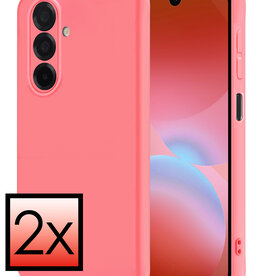 NoXx NoXx Samsung Galaxy A26 Hoesje Siliconen - Lichtroze - 2 PACK